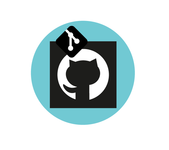 Git and GitHub logo